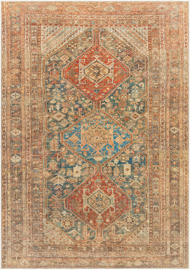 Surya Machine Washable Amelie Aml-2354 Orange Rug.