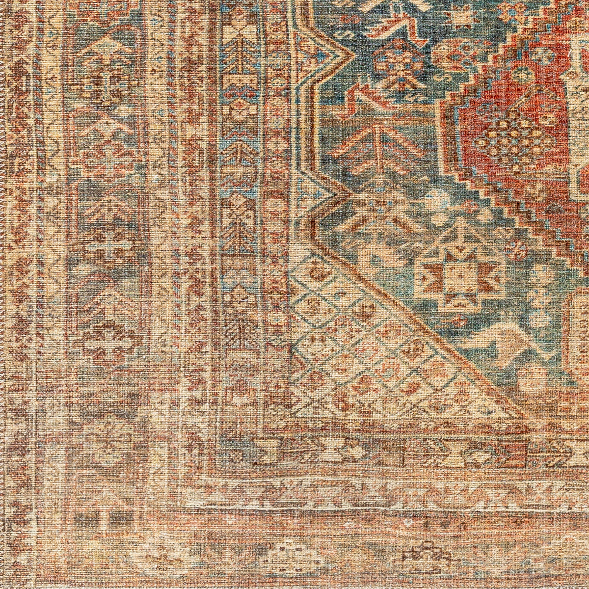 Surya Machine Washable Amelie Aml-2354 Orange Rug.