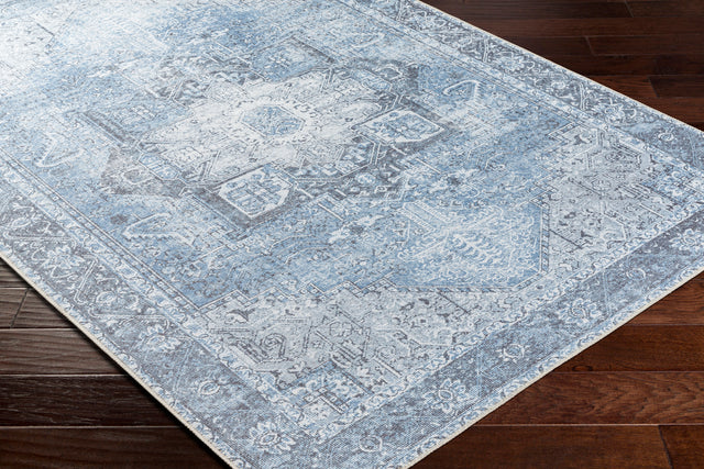Surya Machine Washable Amelie Aml-2358 Blue Rug.