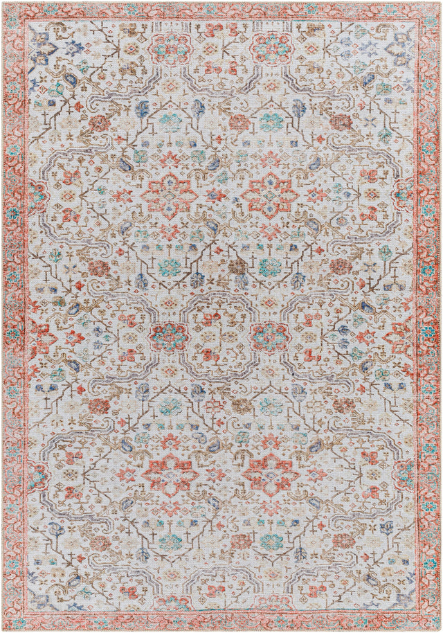 Surya Machine Washable Amelie Aml-2365 Orange Rug.