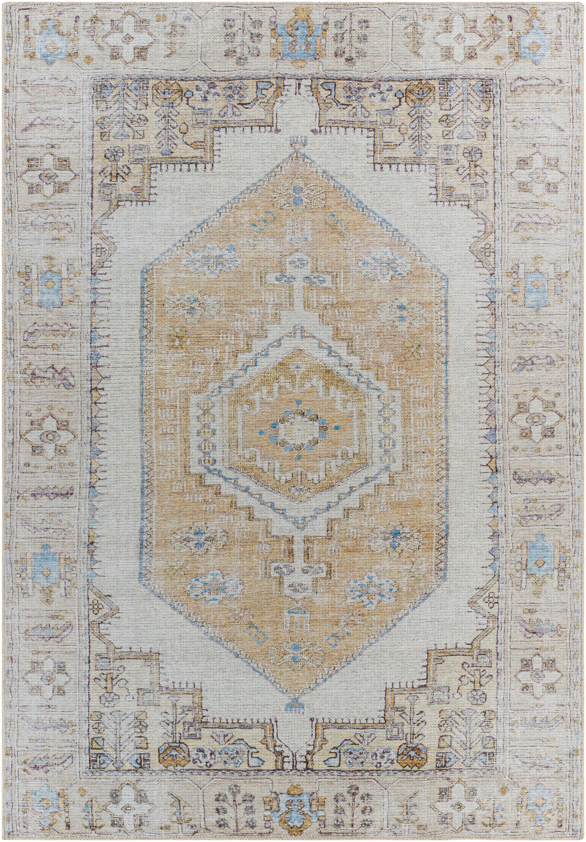 Surya Machine Washable Amelie Aml-2369 Tan & Ivory Rug.