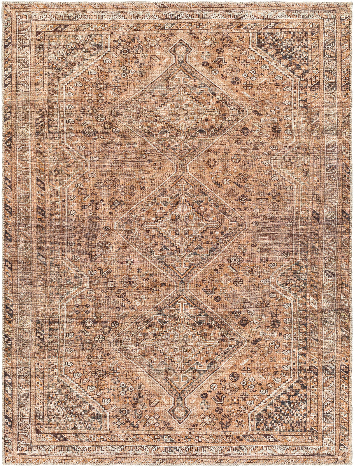 Surya Machine Washable Amelie Aml-2384 Orange Rug.