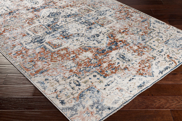 Surya Amore Amo-2311 Navy, Denim, Taupe, Burnt Orange Rugs.