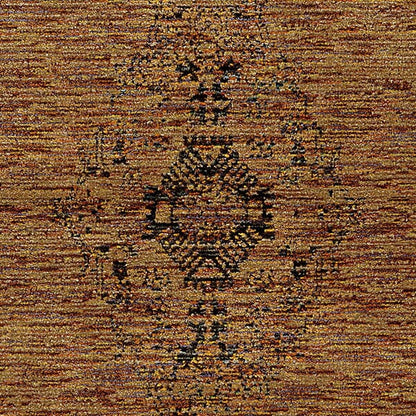Oriental Weavers Sphinx Andorra 6845D Gold / Brown Vintage / Distressed Area Rug