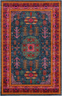 Surya Anika Ani-1005 Teal, Aqua, Dark Blue, Black Rugs.