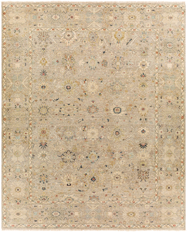Surya Anatolia Any-2306 Dark Blue, Pale Blue, Burnt Orange, Taupe Rugs.