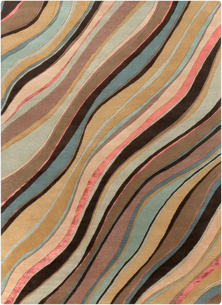 Surya Artist Studio art-229 Mushroom / Blue / Tan / Off White Rugs.