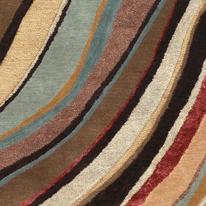 Surya Artist Studio art-229 Mushroom / Blue / Tan / Off White Rugs.