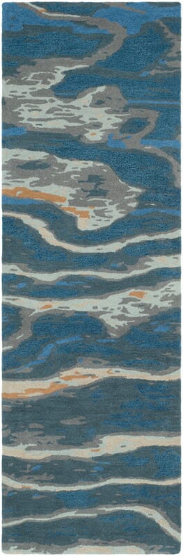 Surya Artist Studio Art-239 Navy, Sea Foam, Dark Brown, Beige Rugs.