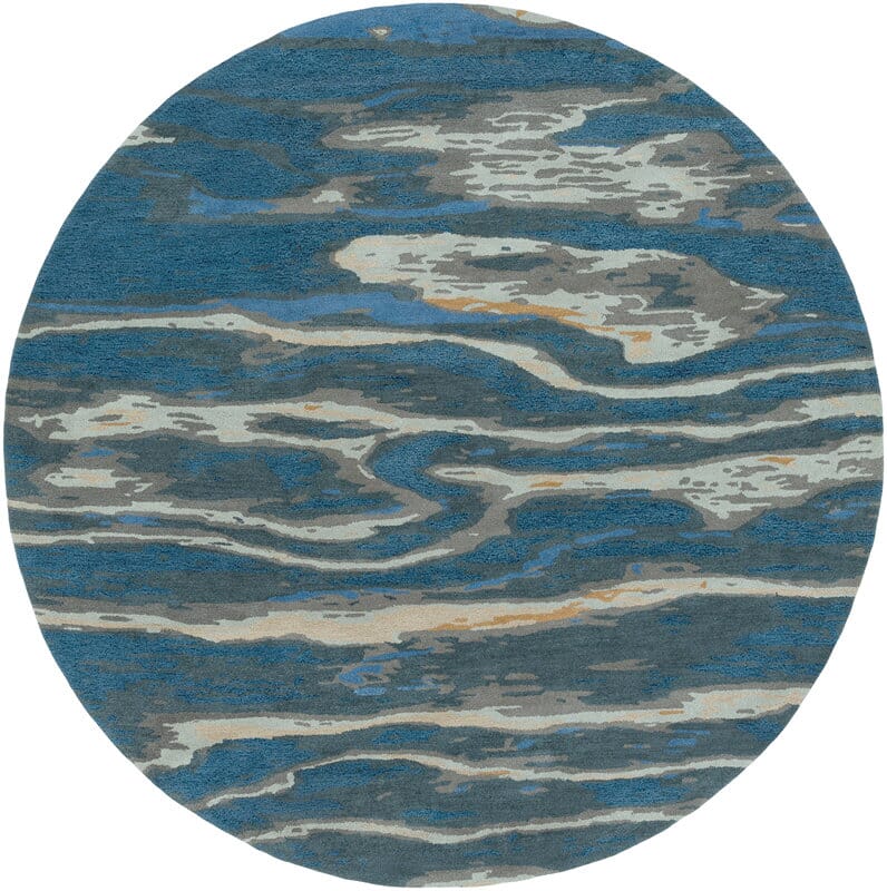 Surya Artist Studio Art-239 Navy, Sea Foam, Dark Brown, Beige Rugs.