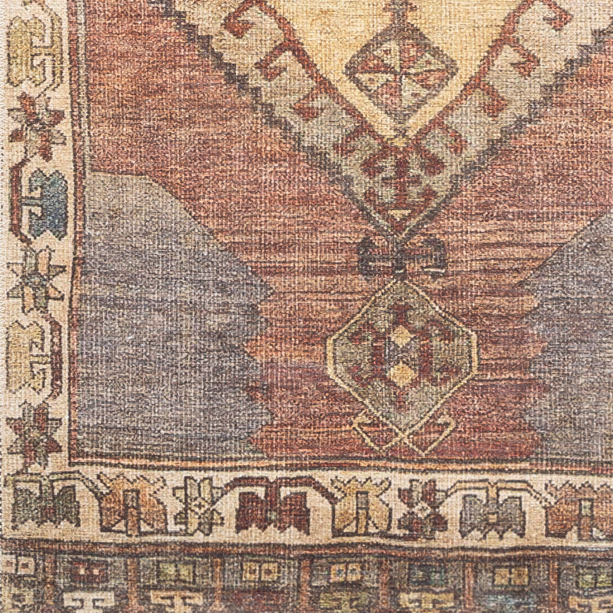 Surya Antiquity Auy-2303 Dark Brown, Camel, Blush, Tan Rugs.