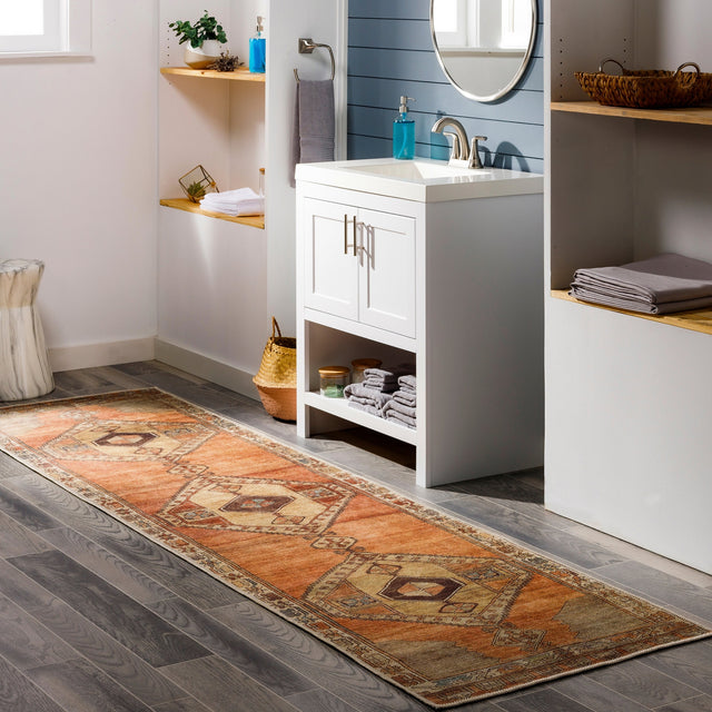 Surya Antiquity Auy-2303 Dark Brown, Camel, Blush, Tan Rugs.