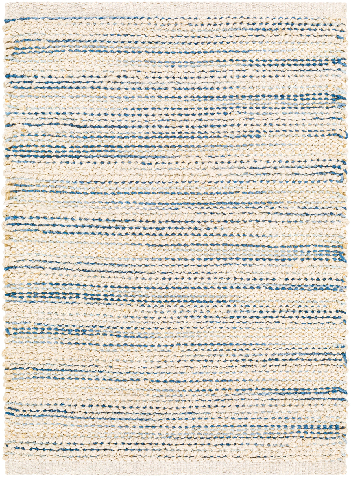 Surya Bali Bal-2303 Navy, Denim, Beige, Cream Rugs.