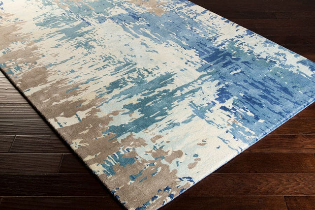 Surya Banshee Ban-3342 Cobalt / Sky Blue / Ivory / Taupe Rugs.