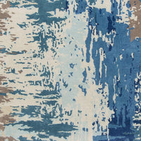 Surya Banshee Ban-3342 Dark Blue, Bright Blue, Cream Organic / Abstract Area Rug