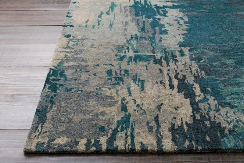 Surya Banshee Ban-3343 Teal / Teal / Moss Rugs.