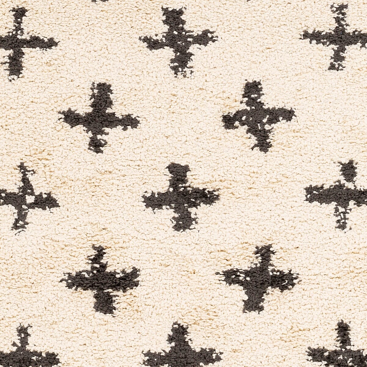 Surya Berber Shag Bbe-2310 Charcoal, Beige Rugs.