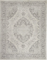 Nourison Tranquil Tra05 Ivory / Grey Area Rug