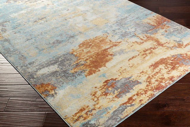 Surya Bodrum Bdm-2301 Ivory, Burnt Orange, Saffron, Silver Gray Rugs.