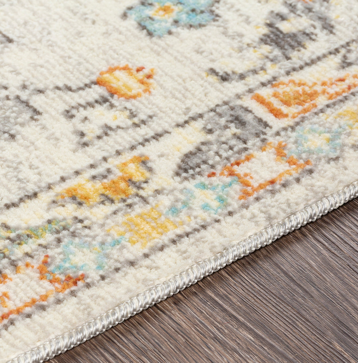 Surya Bodrum Bdm-2311 Ivory, Saffron, Silver Gray, Medium Gray Rugs.