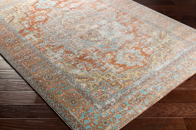Surya Bodrum Bdm-2312 Ivory, Burnt Orange, Saffron, Silver Gray Rugs.