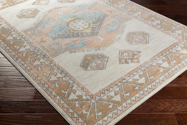 Surya Bodrum Bdm-2313 Ivory, Saffron, Silver Gray, Medium Gray Rugs.
