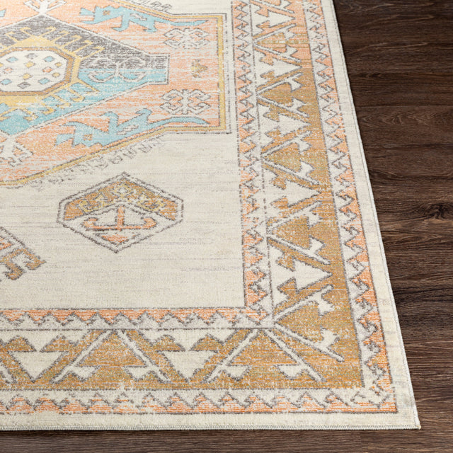 Surya Bodrum Bdm-2313 Ivory, Saffron, Silver Gray, Medium Gray Rugs.