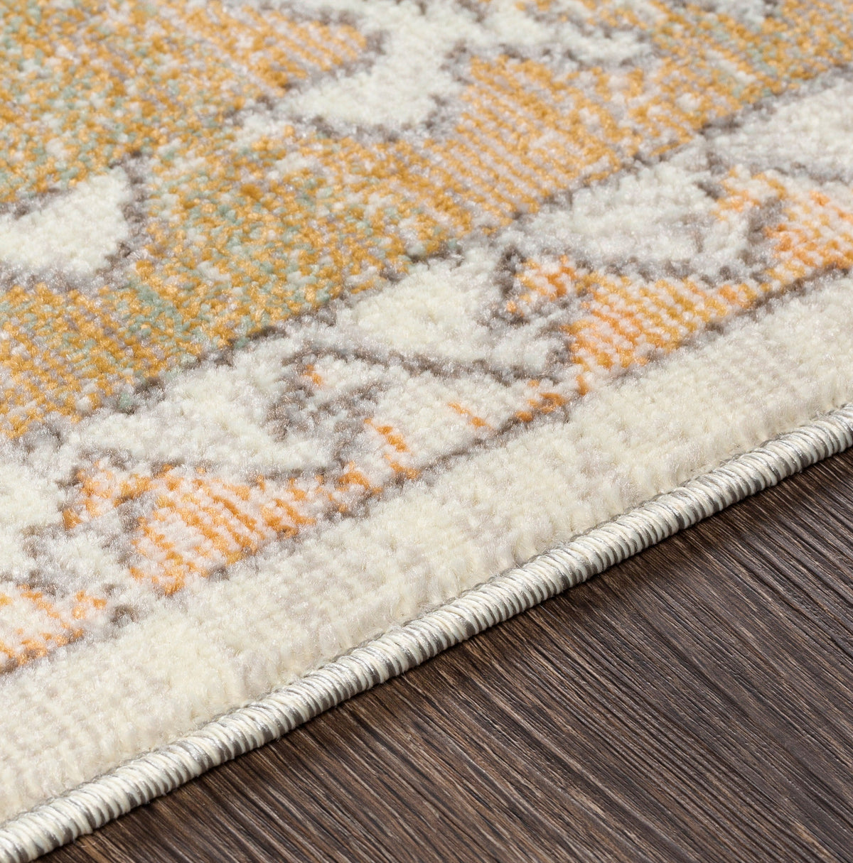 Surya Bodrum Bdm-2313 Ivory, Saffron, Silver Gray, Medium Gray Rugs.
