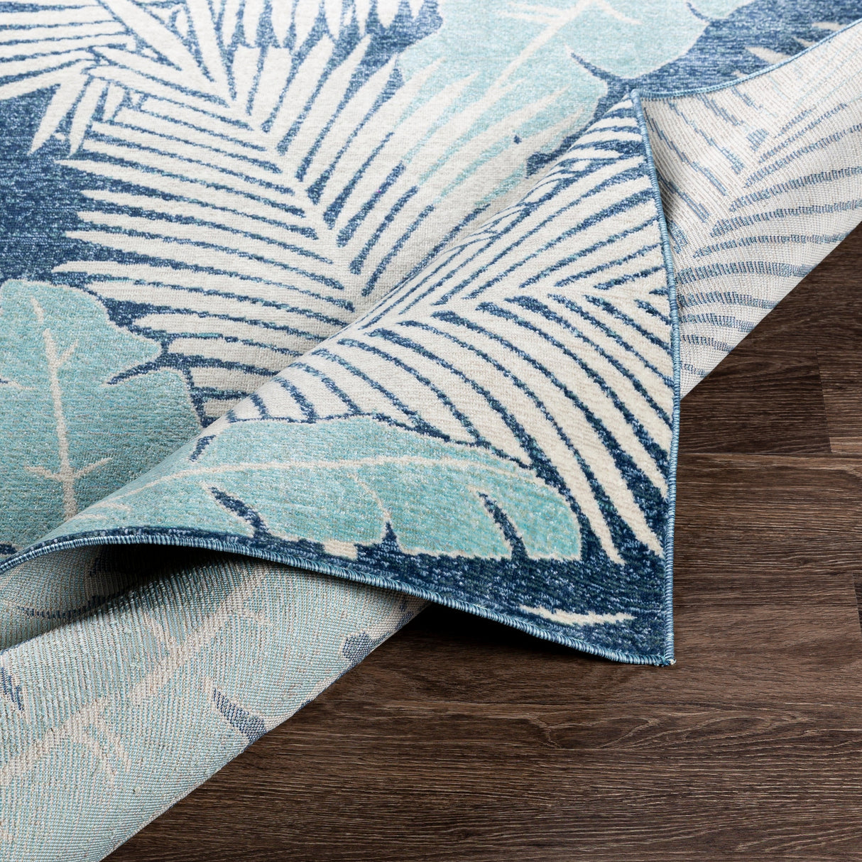 Surya Bodrum Bdm-2324 Dark Blue, Aqua, Taupe, Beige Rugs.