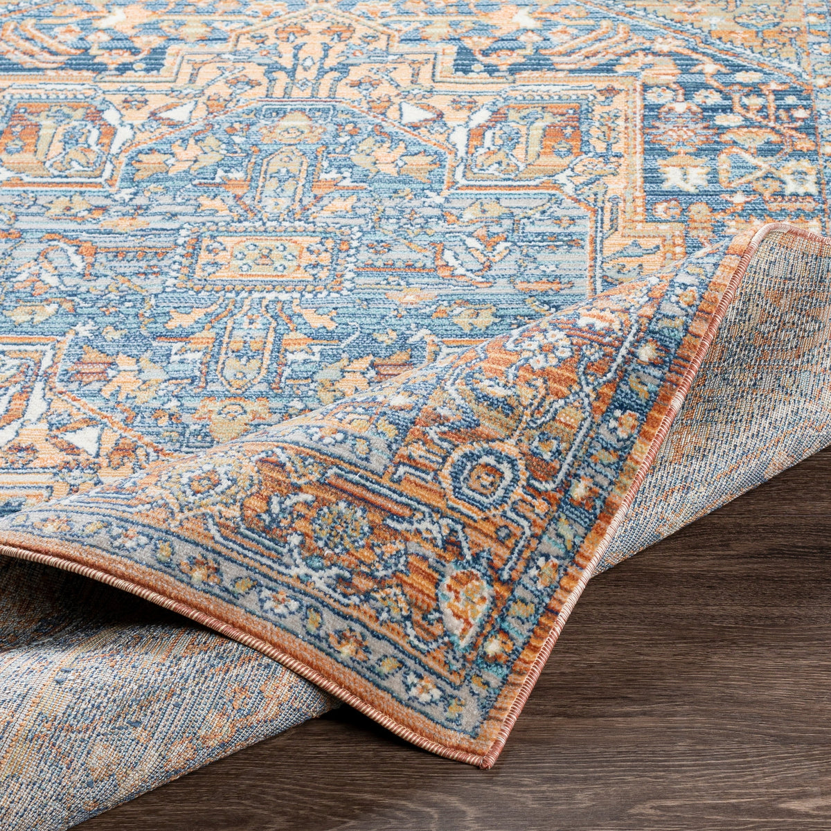 Surya Bodrum Bdm-2325 Ivory, Burnt Orange, Saffron, Silver Gray Rugs.