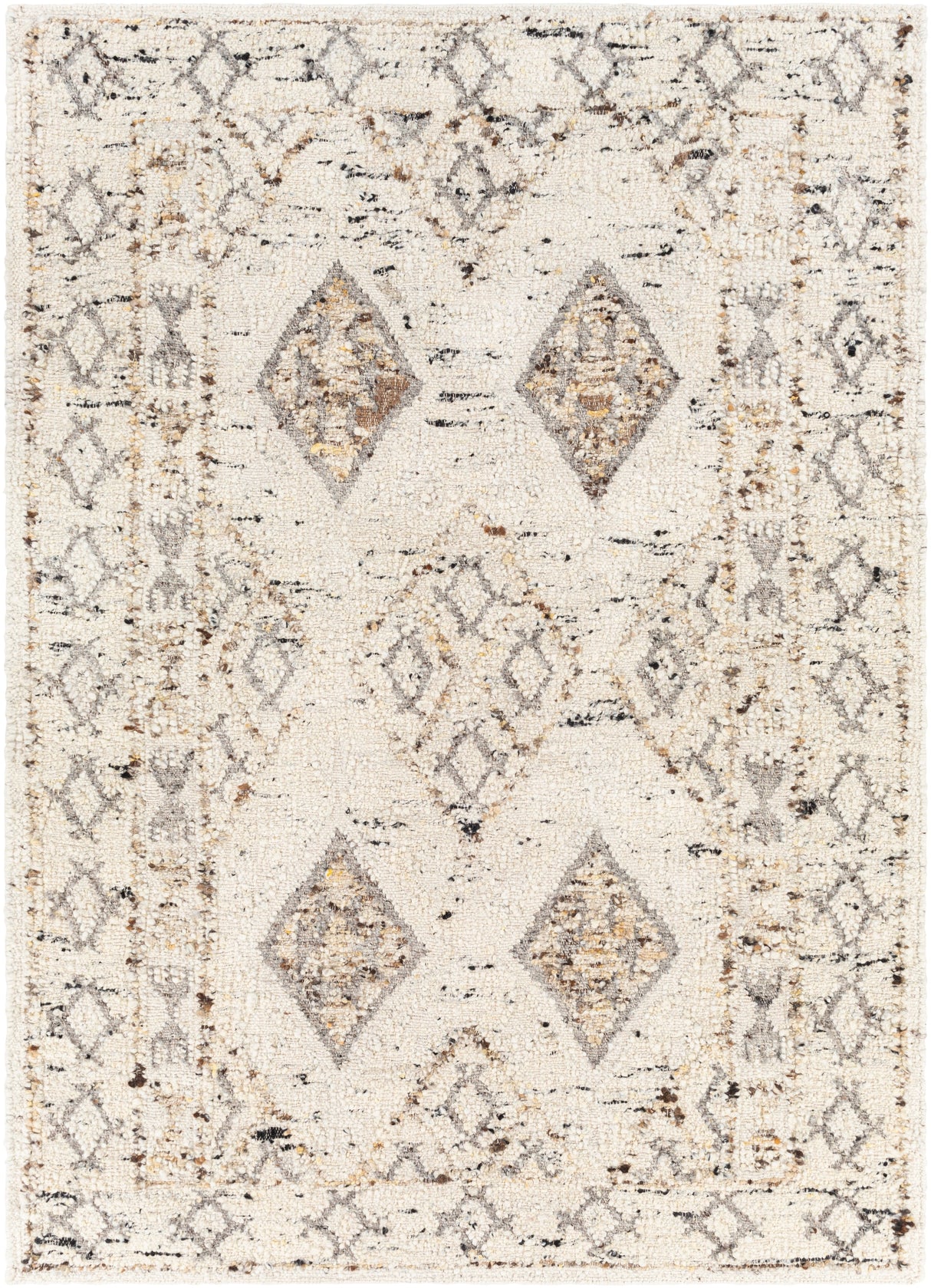 Surya Bremen Ben-2300 Cream, Medium Gray, Charcoal, Black Rugs.