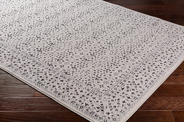 Surya Bahar Bhr-2308 Medium Gray, Charcoal, Beige Rugs.