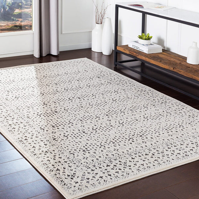 Surya Bahar Bhr-2308 Medium Gray, Charcoal, Beige Rugs.