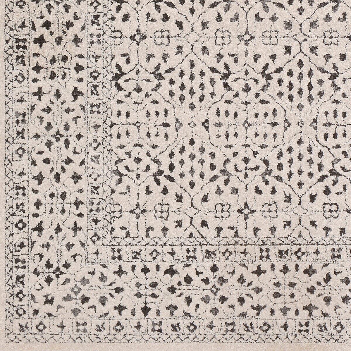 Surya Bahar Bhr-2308 Medium Gray, Charcoal, Beige Rugs.