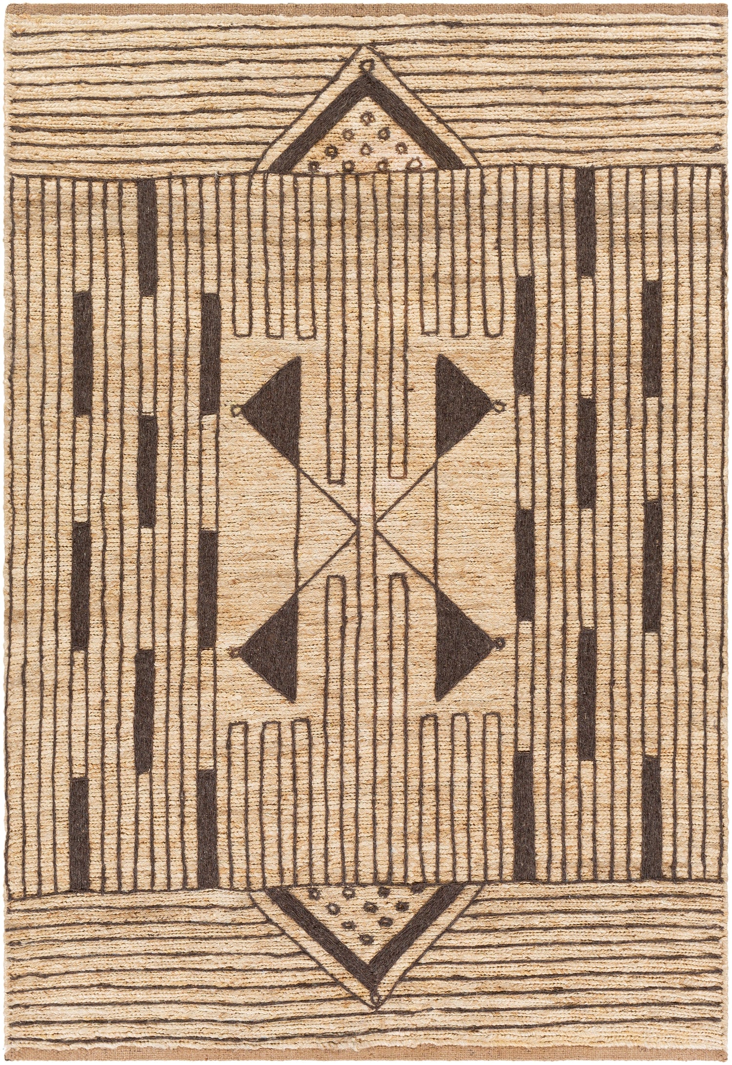 Surya Brookwood Bkd-2300 Butter, Dark Brown Rugs.