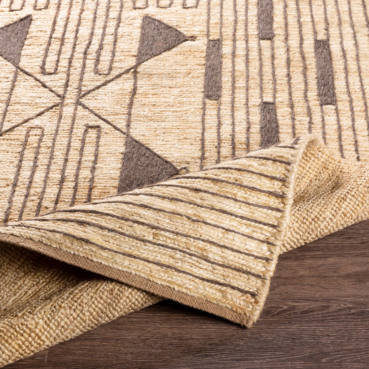 Surya Brookwood Bkd-2300 Butter, Dark Brown Rugs.