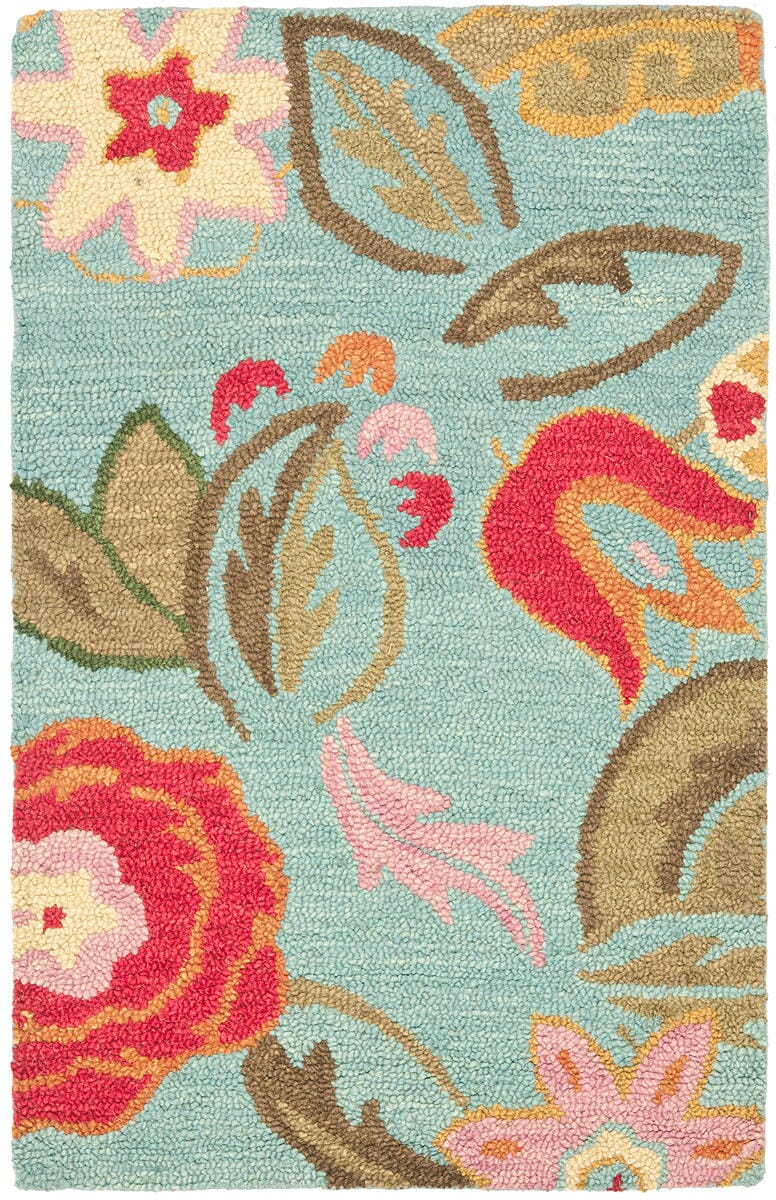 Safavieh Blossom Blm675A Blue / Multi Floral / Country Area Rug