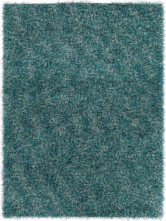 Chandra Blossom Blo-29401 Blue Shag Area Rug