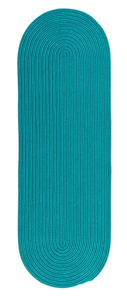 Colonial Mills Boca Raton Br56 Turquoise / Blue Solid Color Area Rug