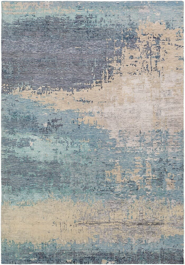 Surya Baranof Brf-1000 Aqua, Ivory, Tan, Charcoal, Teal Rugs.