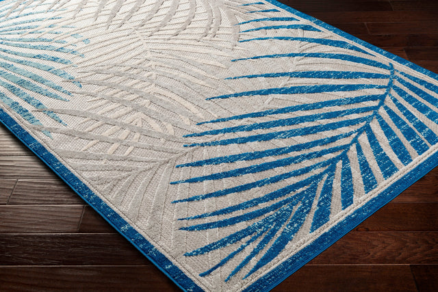 Surya Big Sur Bsr-2312 Dark Blue, Aqua, Taupe, Cream Rugs.
