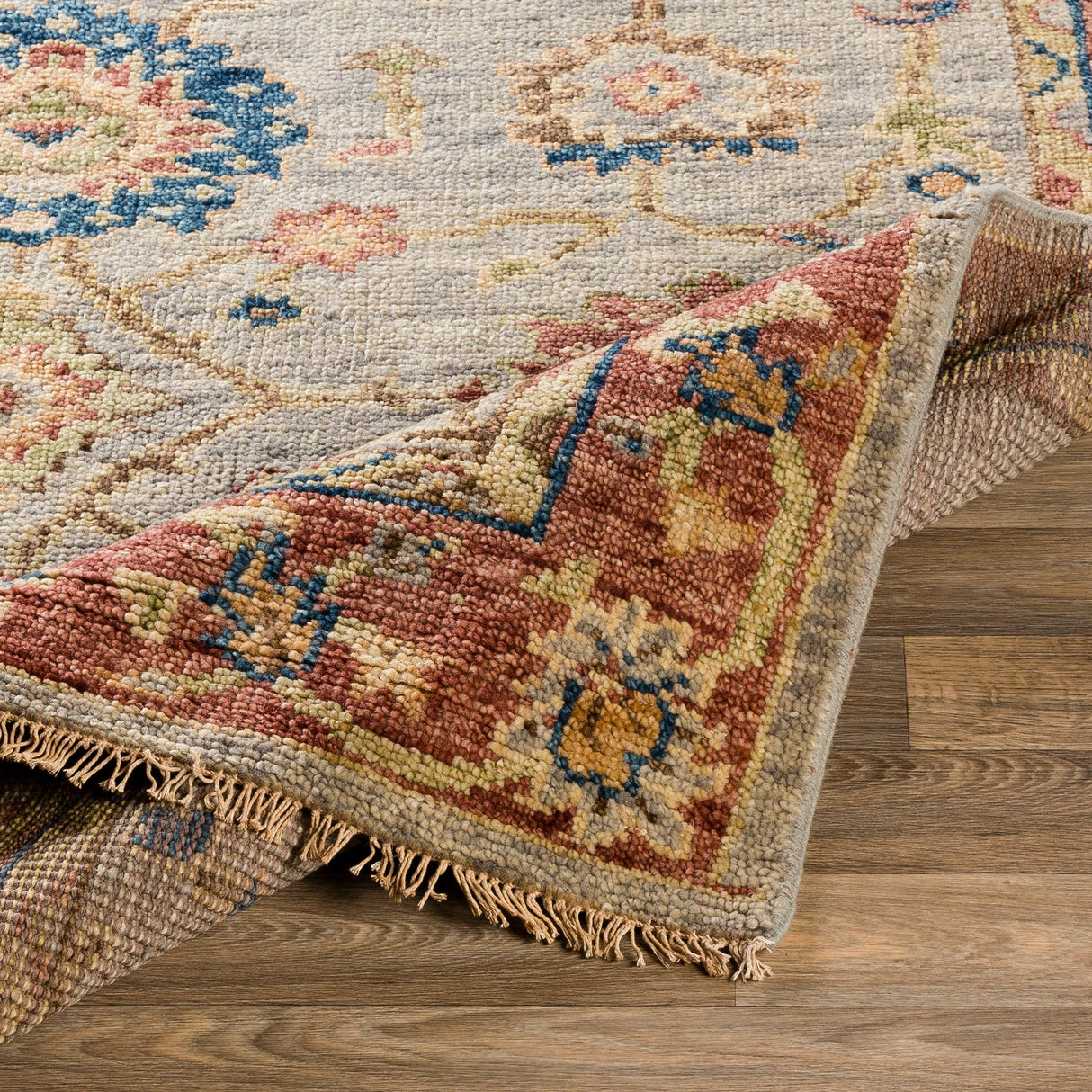 Surya Biscayne Bsy-2304 Bright Blue, Dark Green, Grass Green, Camel Rugs.