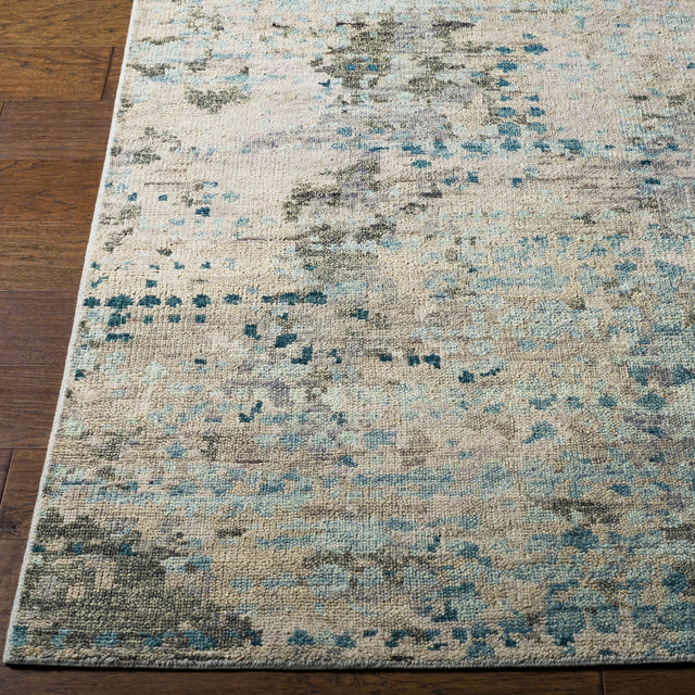Surya Biscayne Bsy-2308 Teal, Sage, Dark Green, Medium Gray Rugs.