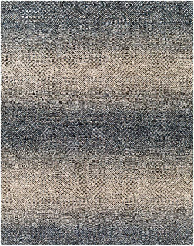 Surya Bethesda Btd-2302 Dark Blue, Denim, Medium Gray, Light Gray Rugs.