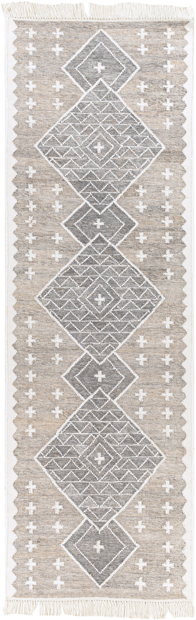 Surya Bursa Bur-2301 Taupe, Charcoal, Cream Rugs.