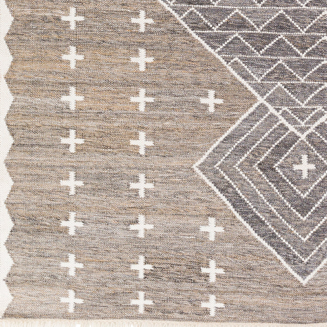 Surya Bursa Bur-2301 Taupe, Charcoal, Cream Rugs.