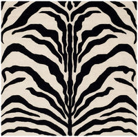 Safavieh Cambridge Cam709Q Ivory / Black Animal Prints /Images Area Rug