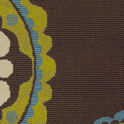 Oriental Weavers Sphinx Caspian 859D6 Brown / Green Geometric Area Rug