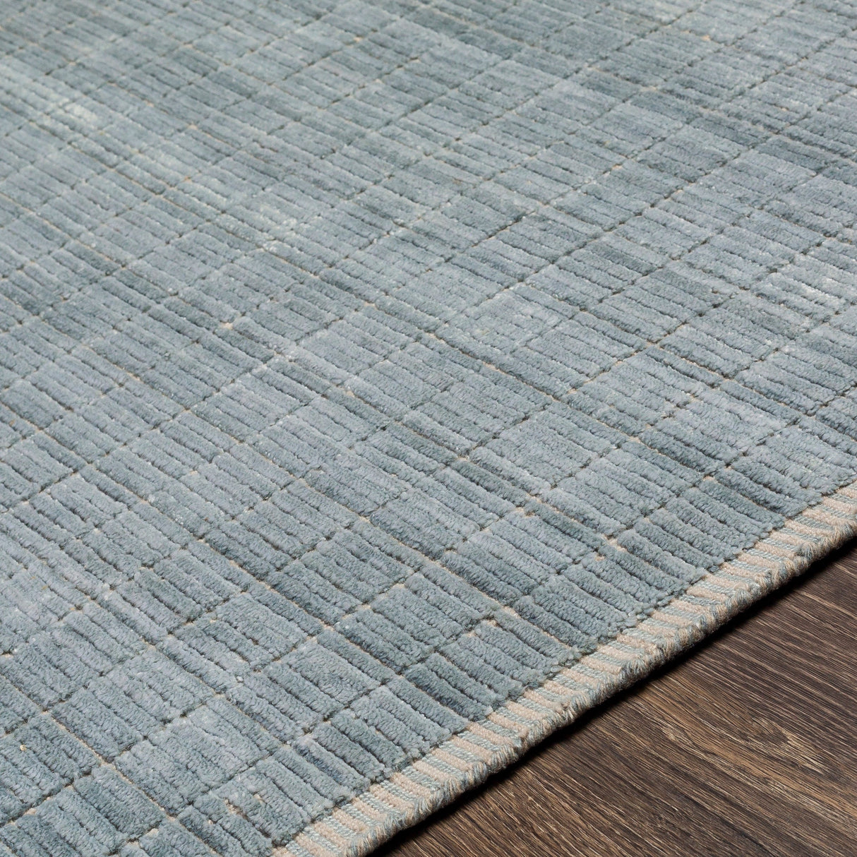 Surya Carre Ccr-2303 Denim, Beige Rugs.