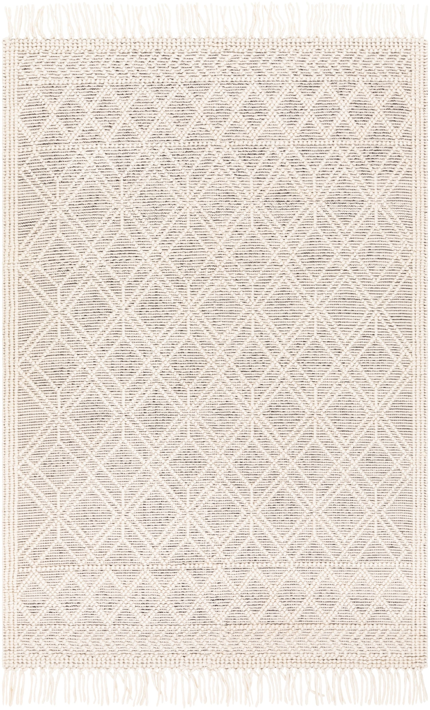 Surya Casa Decampo Cdc-2301 Ivory, Black Rug.